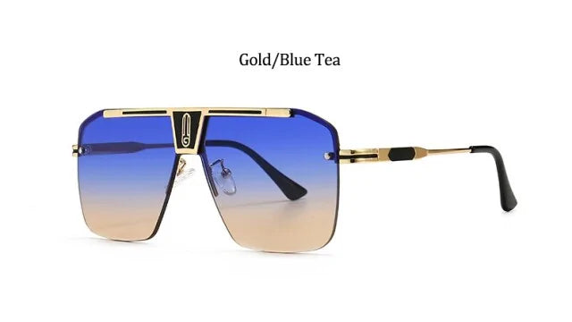 Oversized Rimless Sun Glasses For Female